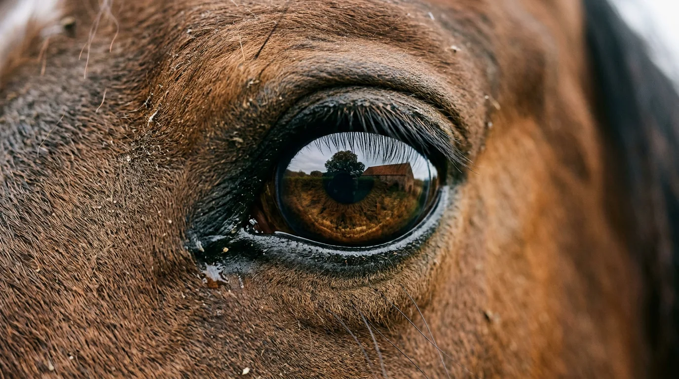 Un regard de cheval, Les Écuries de la Chouette, Saint-Cyr-les-Vignes