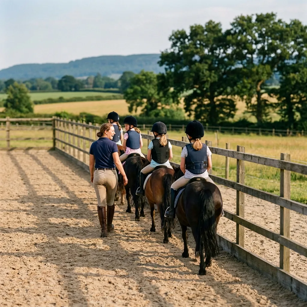 Cours de poney à Saint-Cyr-les-Vignes, Loire